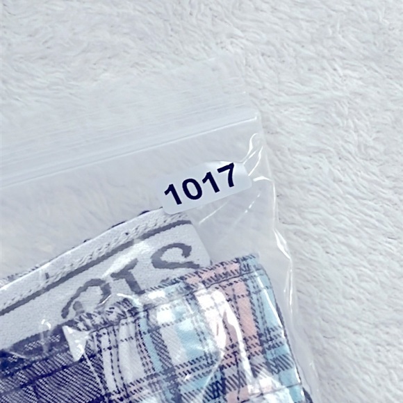 NWT PJ Salvage XL 100% Cotton Blue Pink Plaid Boxer Short Pajama - Picture 11 of 11